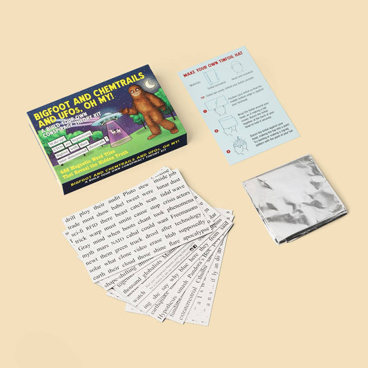 Bigfoot and Chemtrails and UFOs, Oh My! Conspiracy Theory Kit