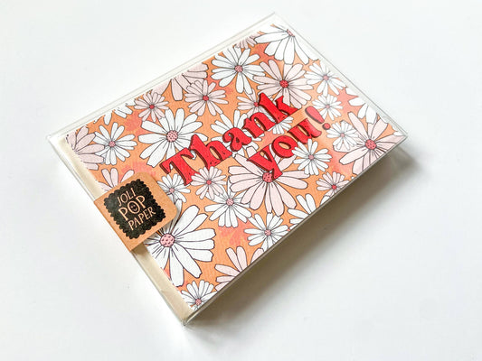 Daisy Thank You Card Boxed Set of 8