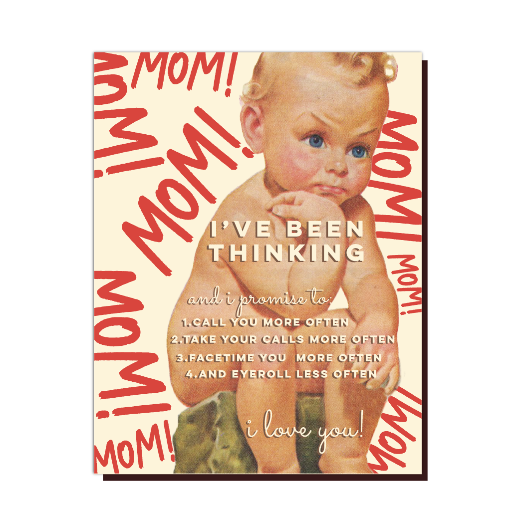 LITTLE THINKER mother's day card