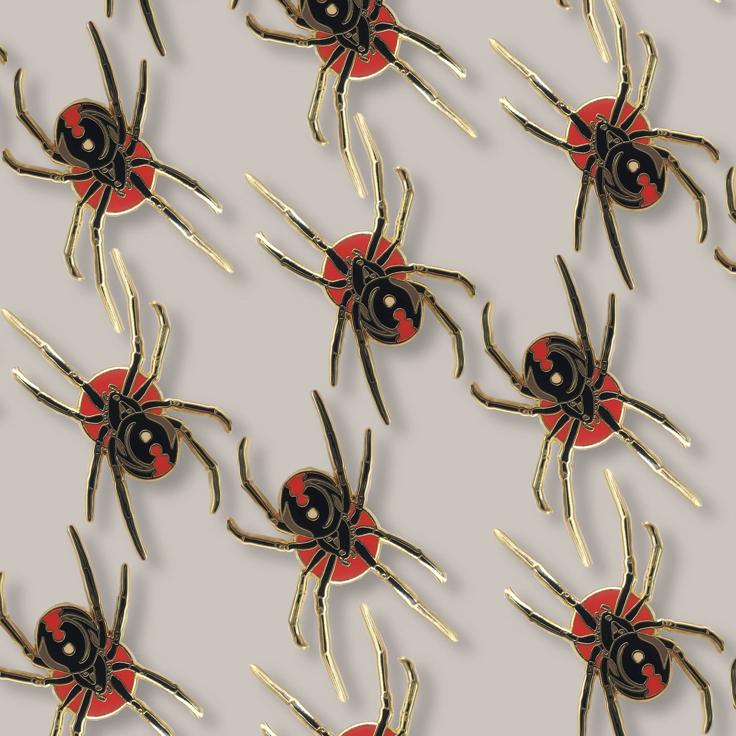 Western Black Widow Educational Arachnid Enamel Pin