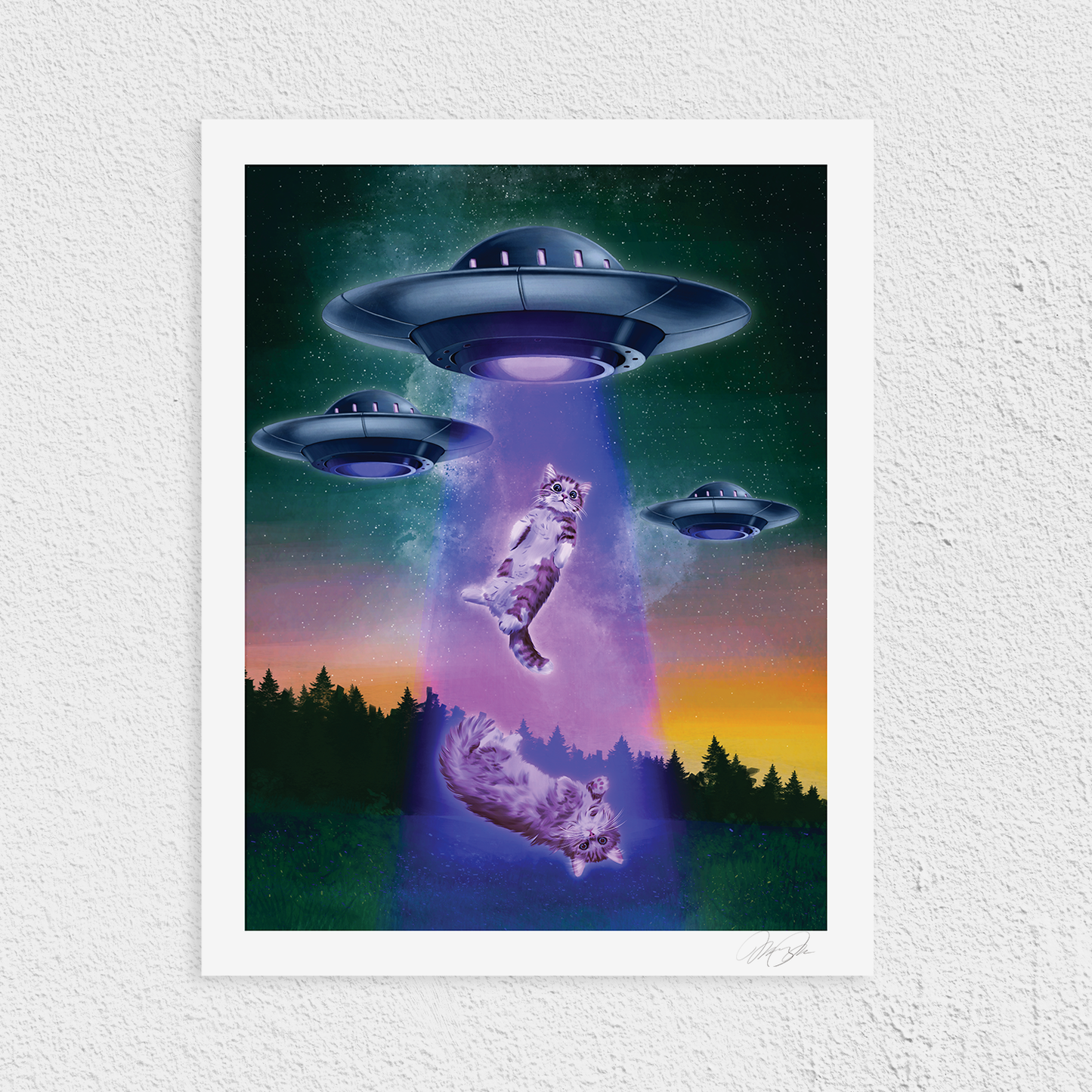 Floof Abduction Art Print