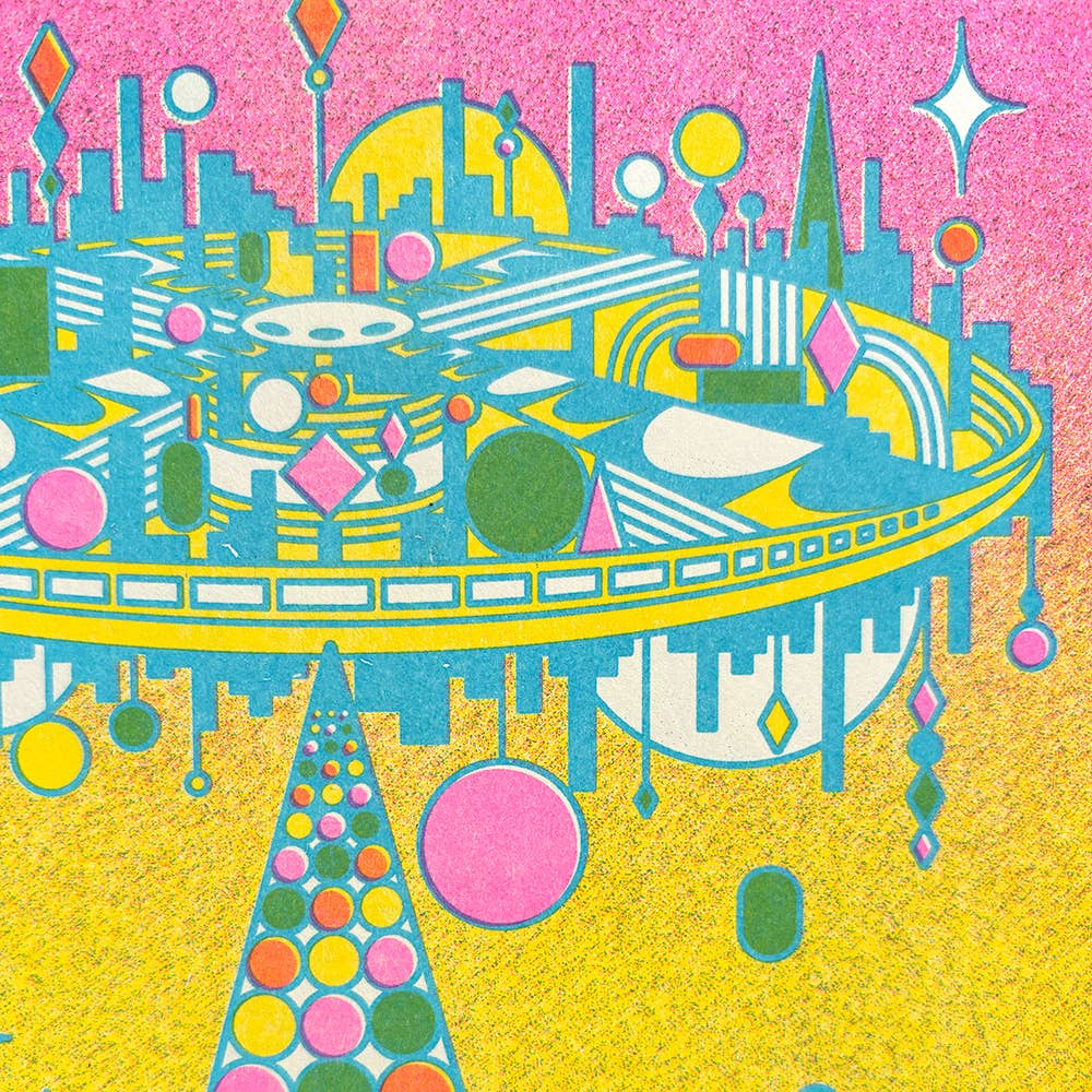Encounter Risograph Print | 8.5x11 Riso Print