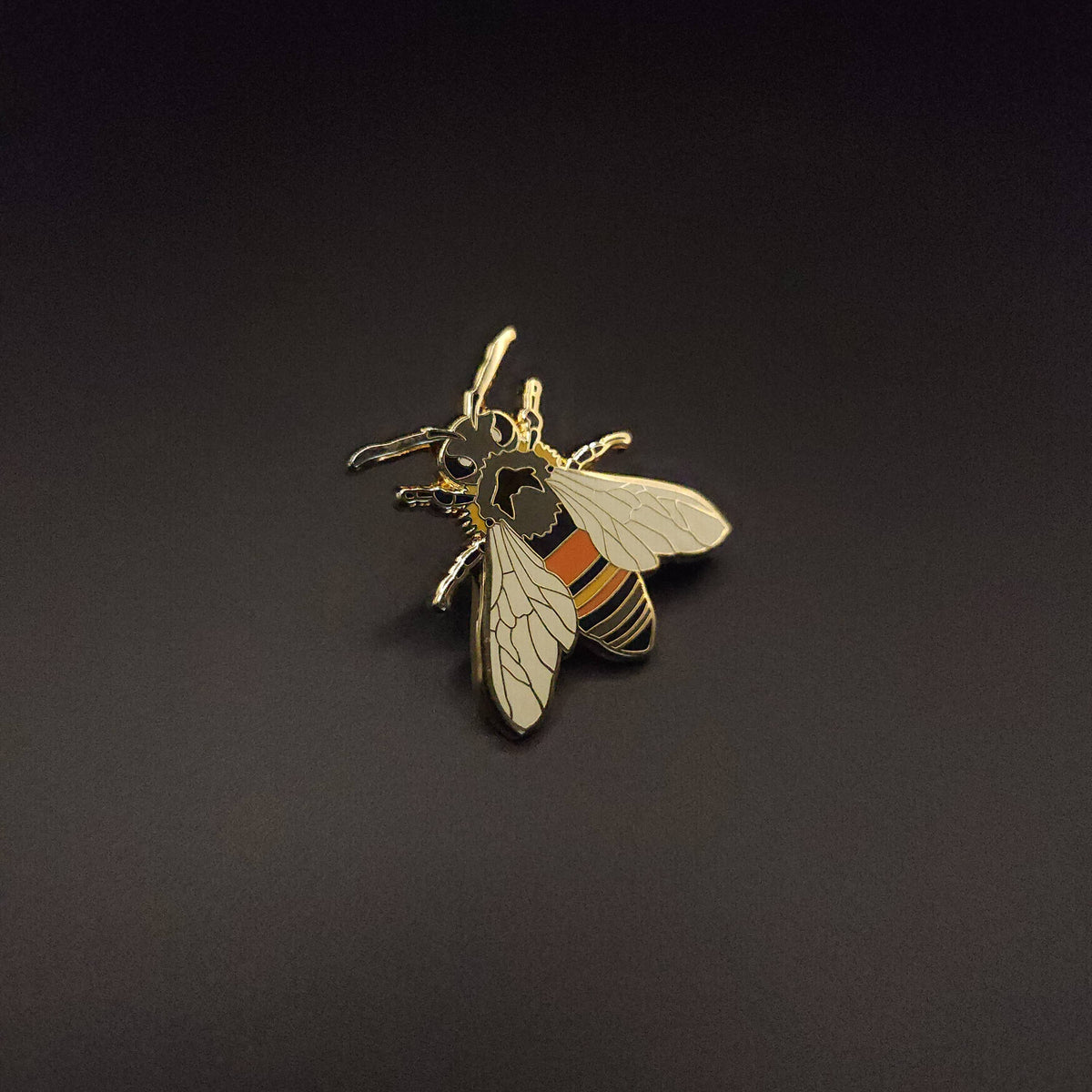 Western Honey Bee Educational Insect Enamel Pin