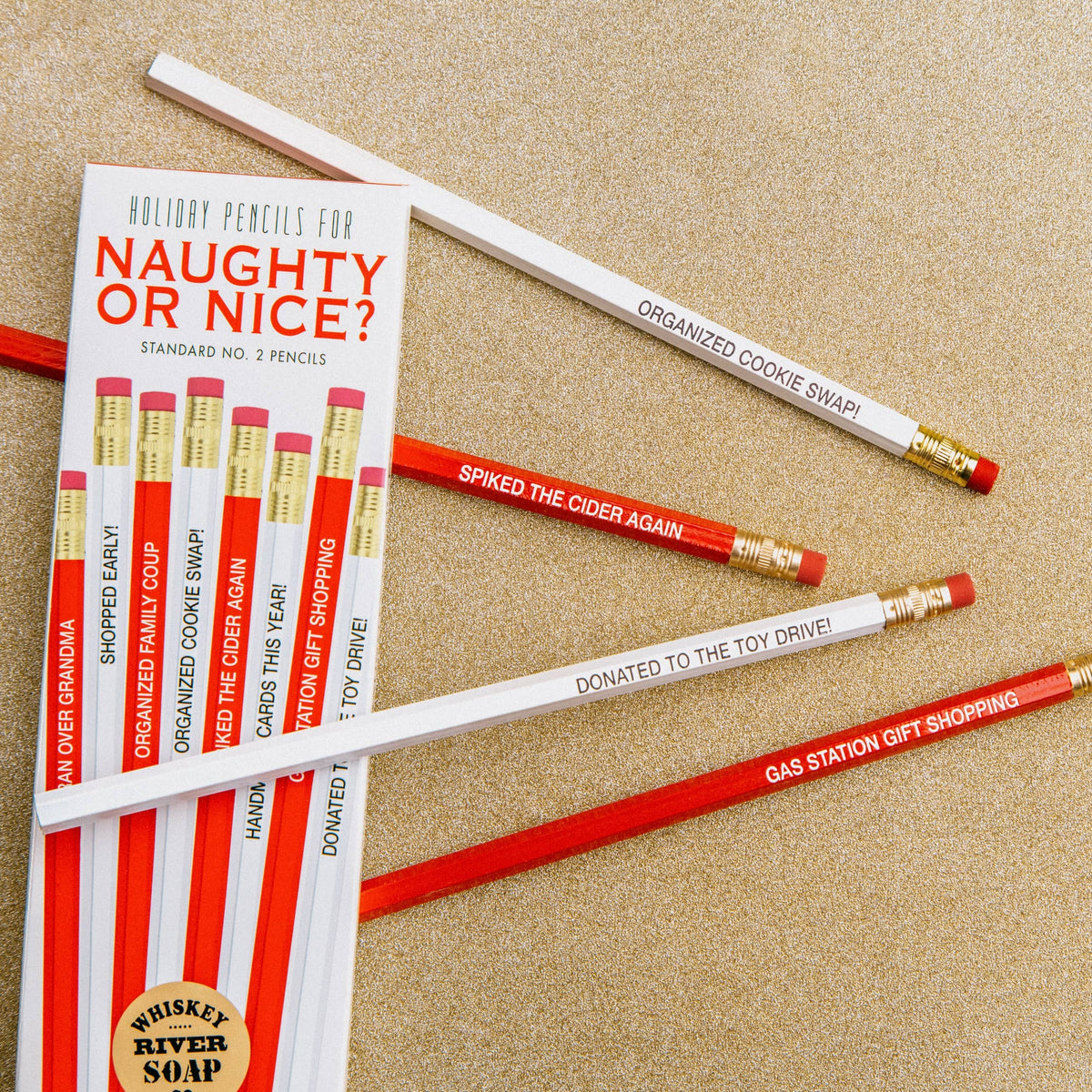 Naughty or Nice Pencils | Holiday Pencils | Christmas Gift