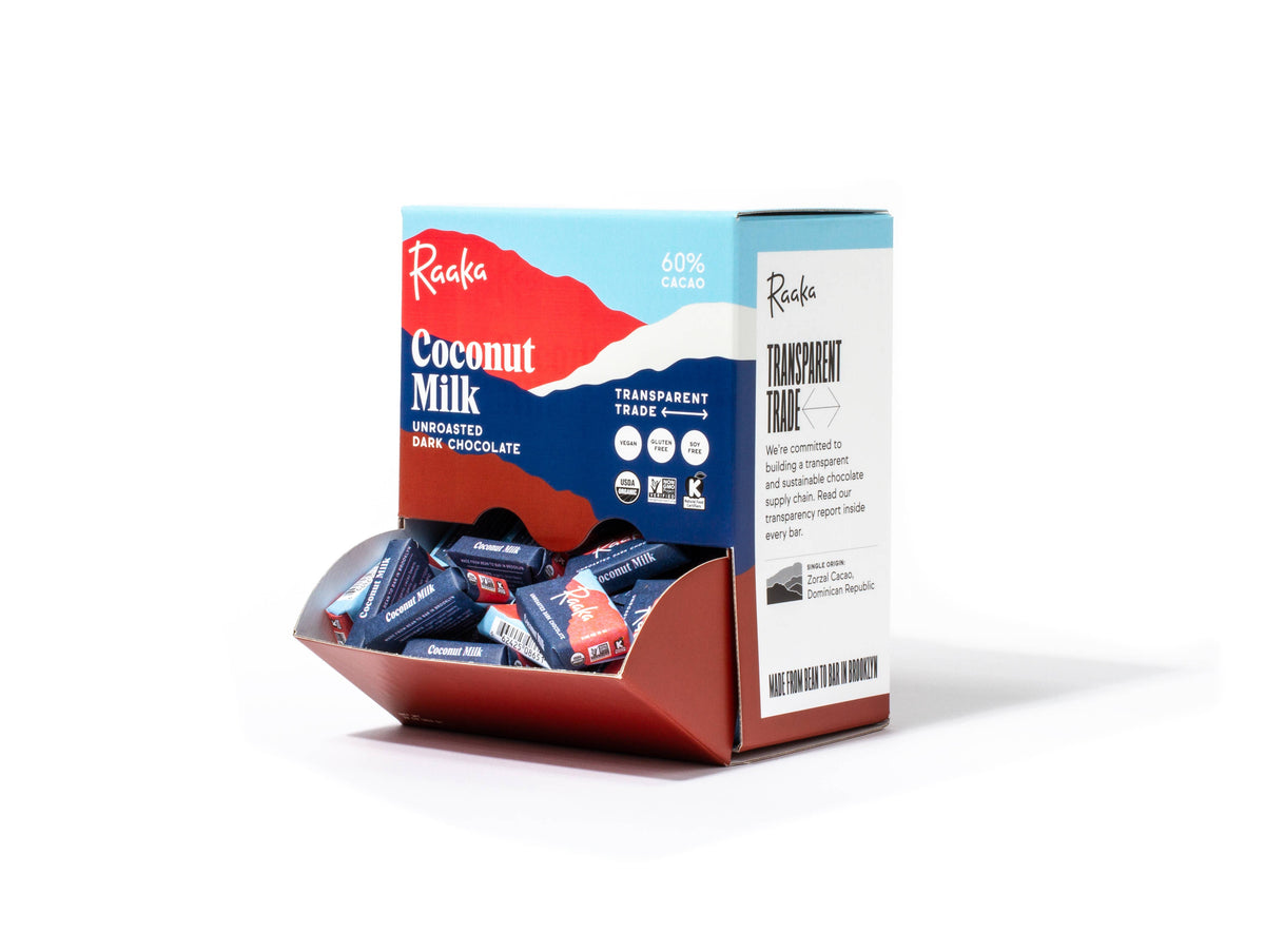 60% Coconut Milk Mini Chocolate Bars