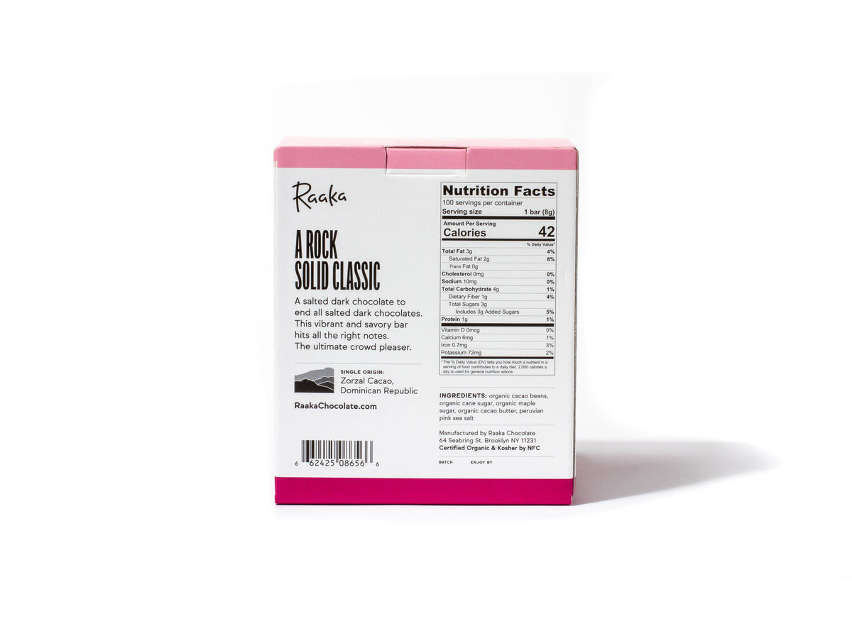 71% Pink Sea Salt Mini Chocolate Bars