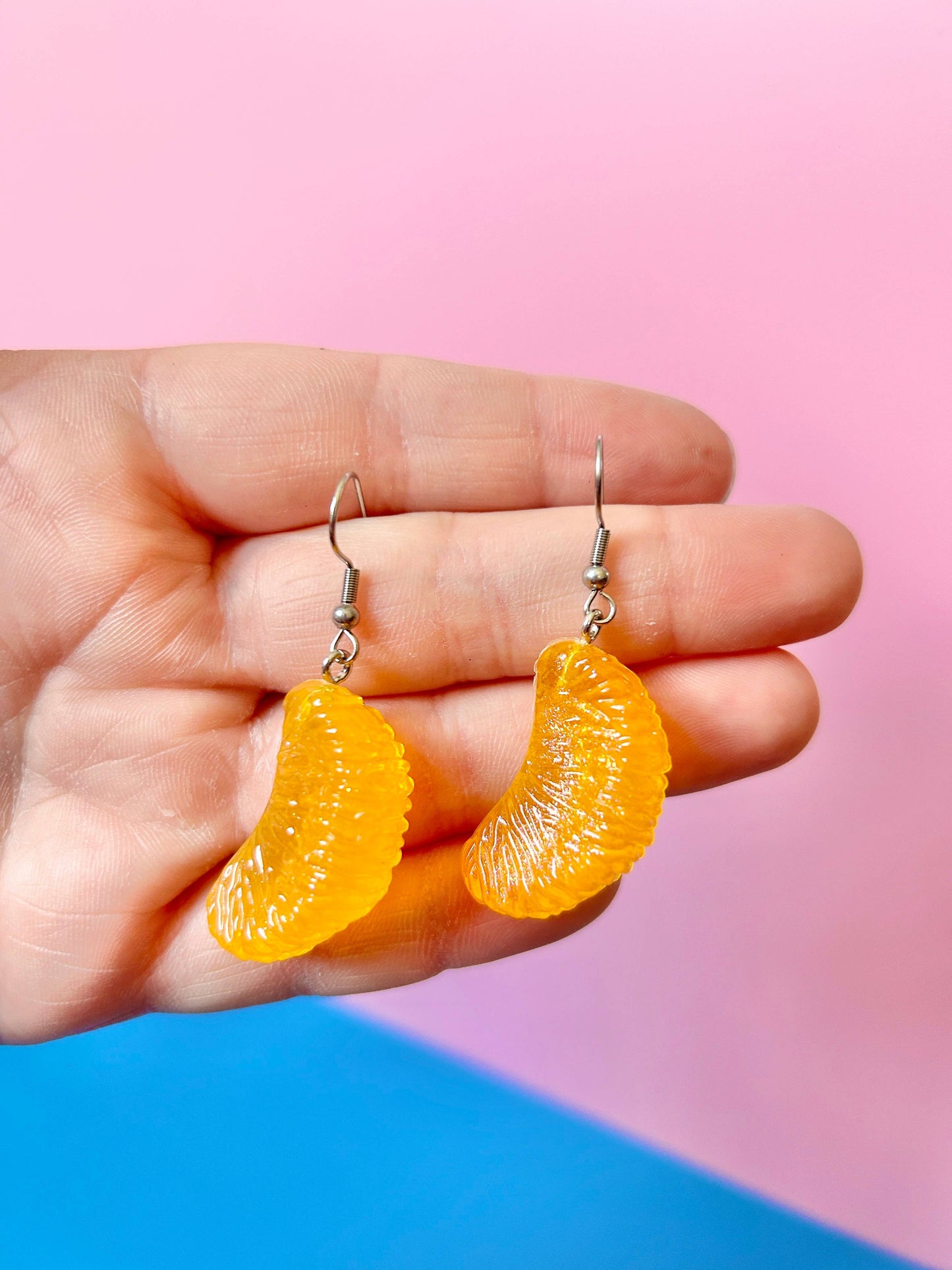 Manderin Orange Earrings Food Earrings Fruit Earrings