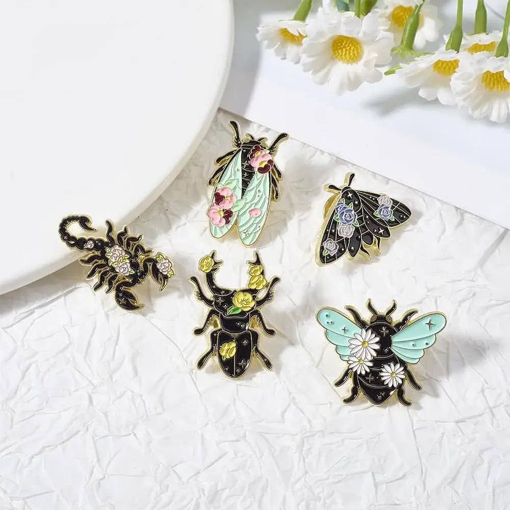 Enamel Pin – Floral Bug
