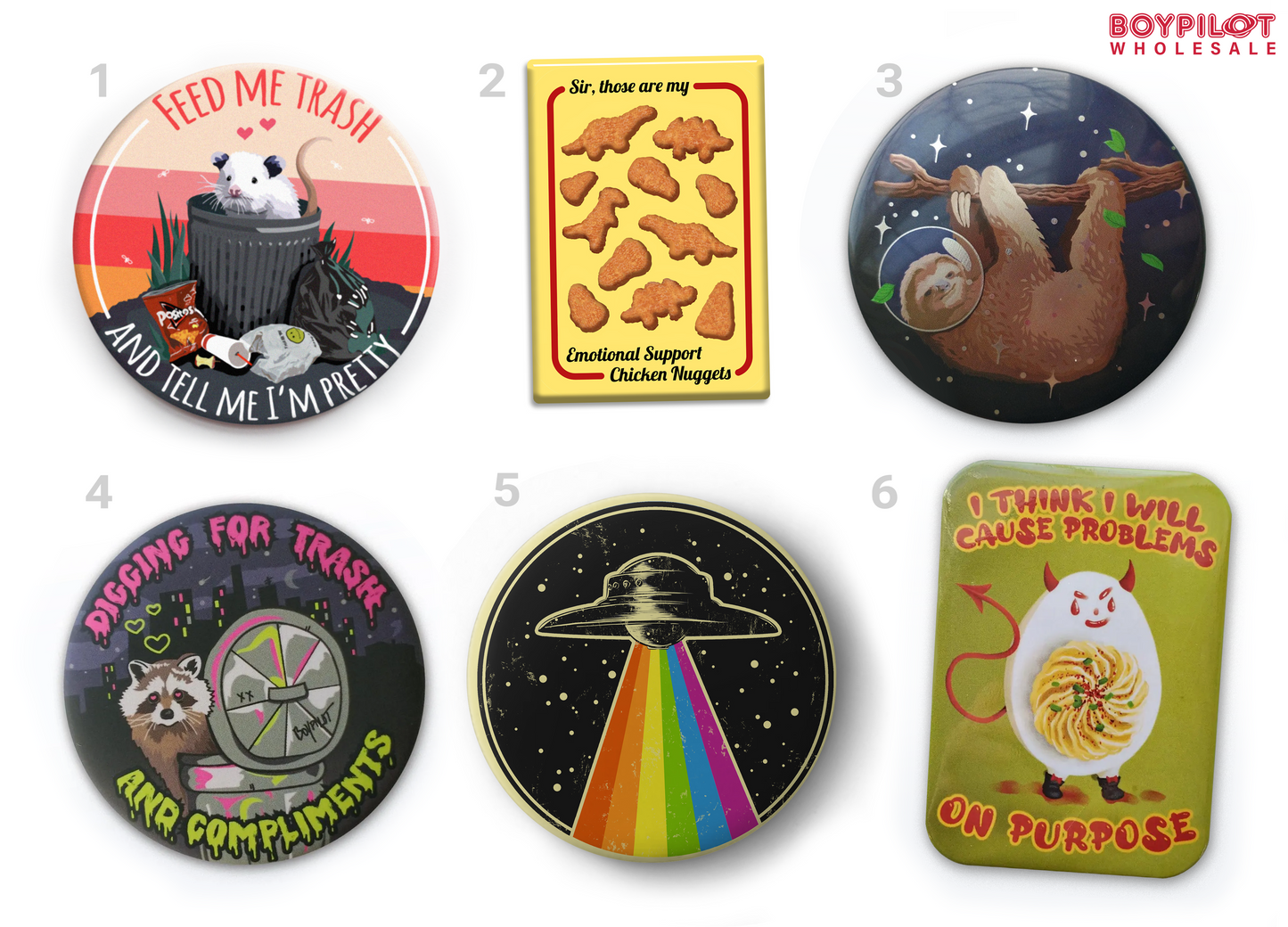 Funny Animal and Food Magnet