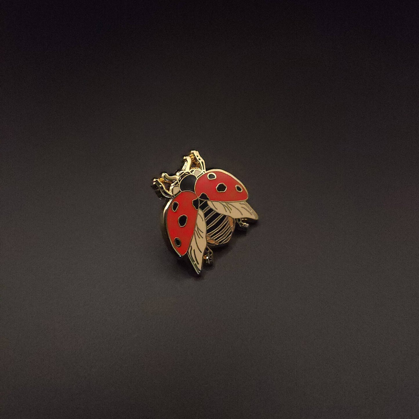 Seven-Spotted Ladybug Educational Insect Enamel Pin