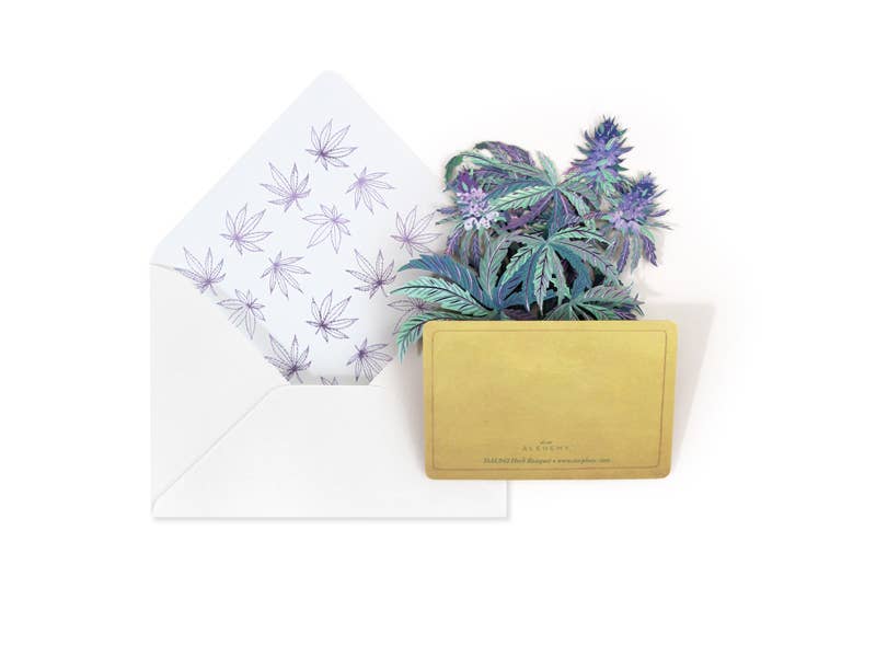 Herb Bouquet Pop-Up Card