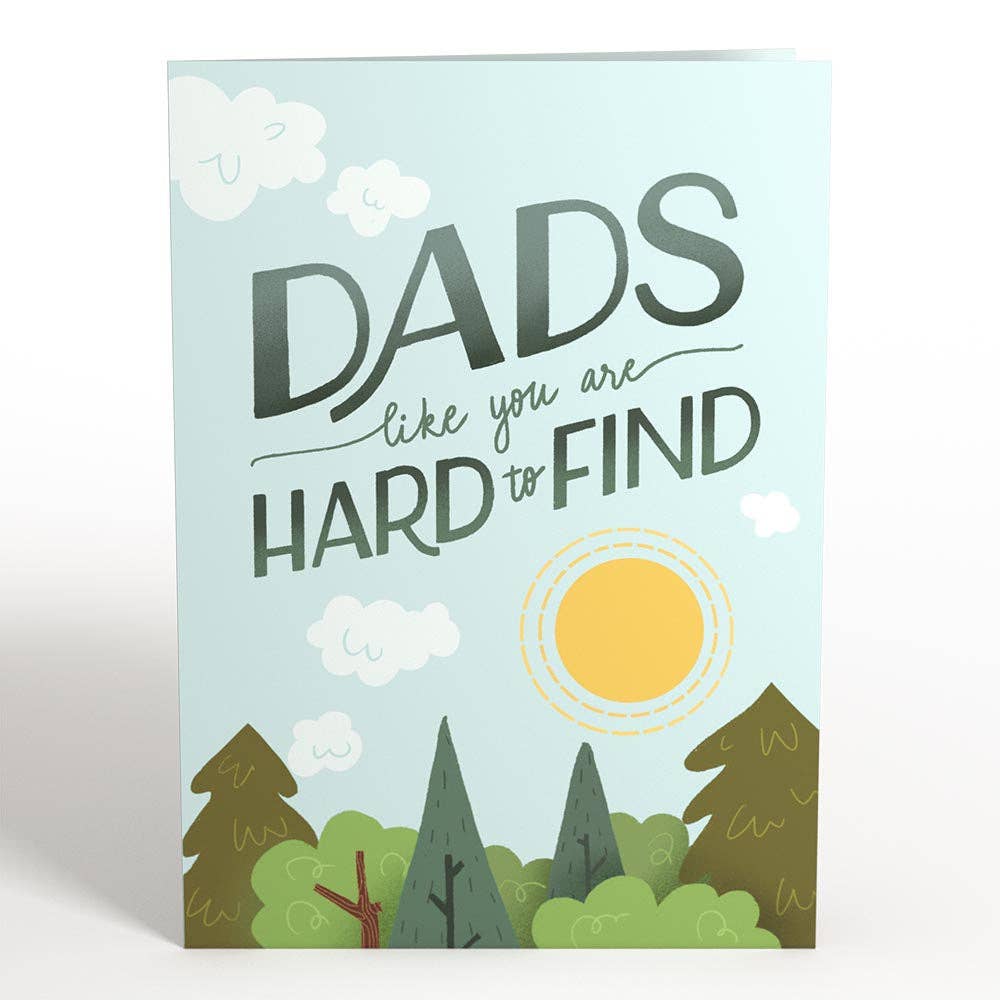 Father's Day Bigfoot Legend Card, 5x7" Pop-Up Cards