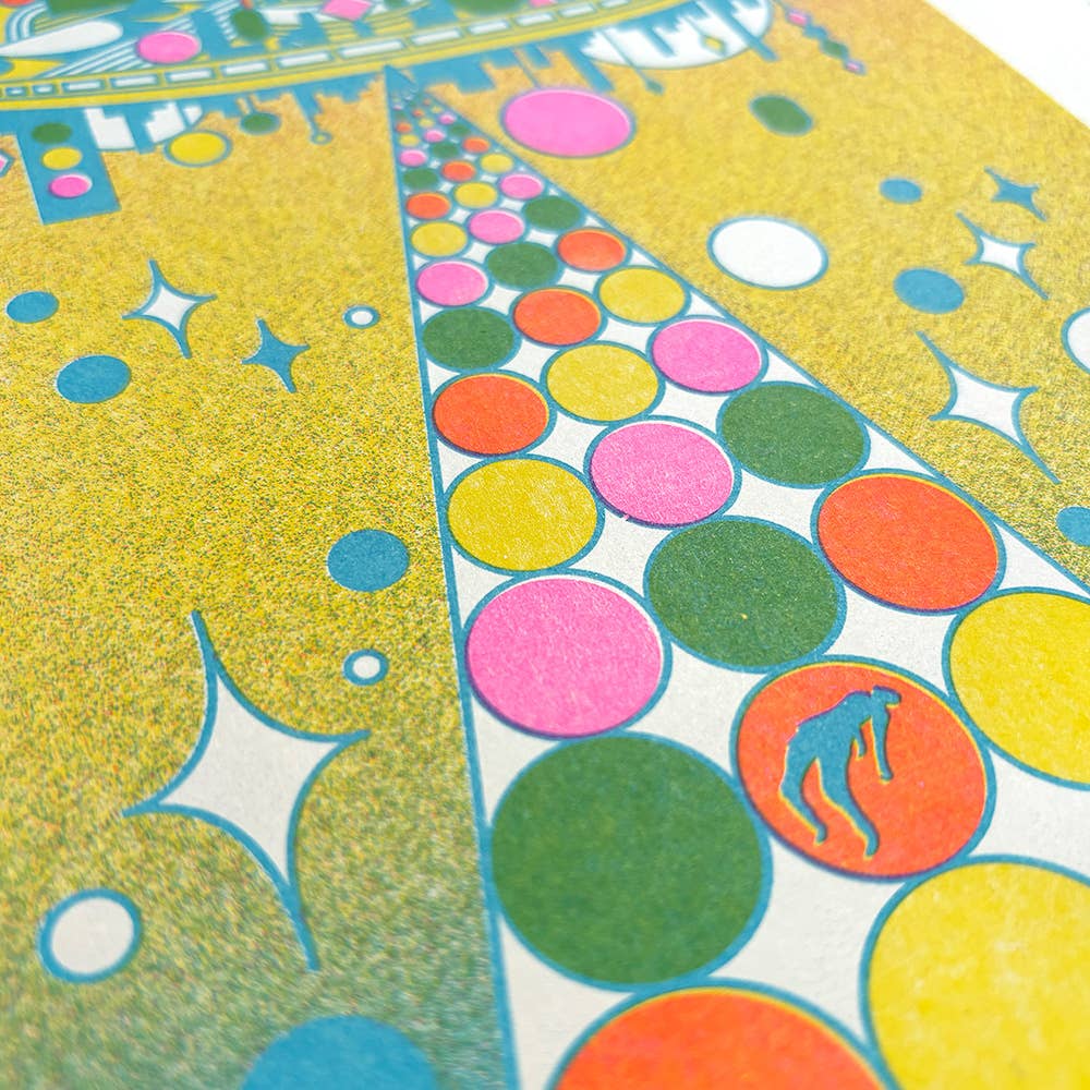 Encounter Risograph Print | 8.5x11 Riso Print