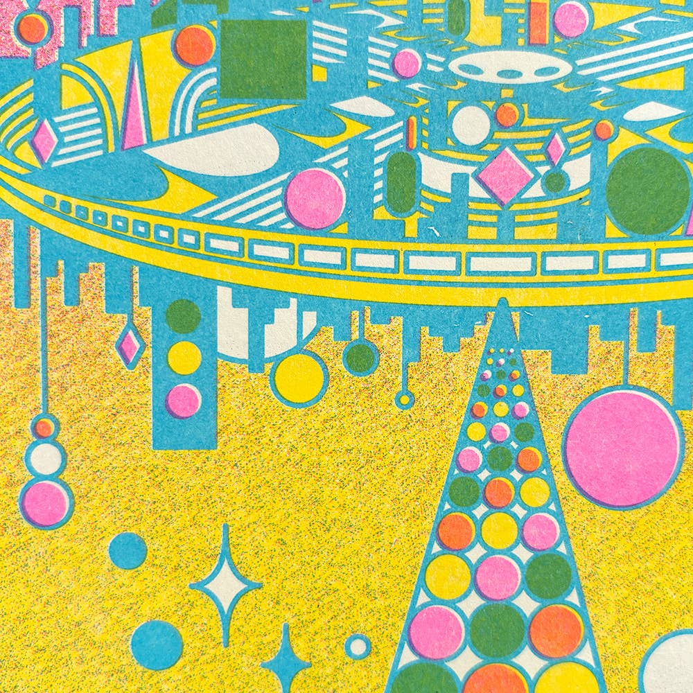 Encounter Risograph Print | 8.5x11 Riso Print