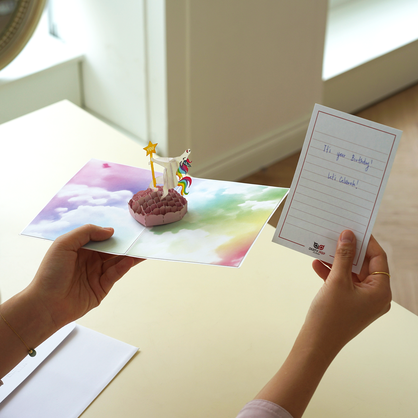 Unicorn Dancer Funny 3D Pop-Up Birthday Greeting Card