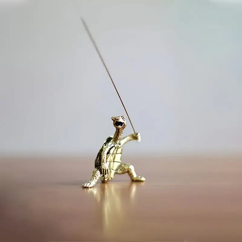 Kung Fu Turtle Incense Holder Bronze/Copper Unique Piece