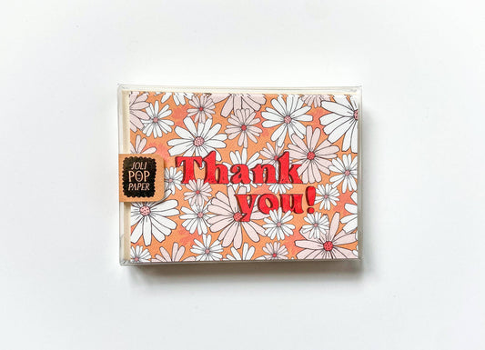 Daisy Thank You Card Boxed Set of 8