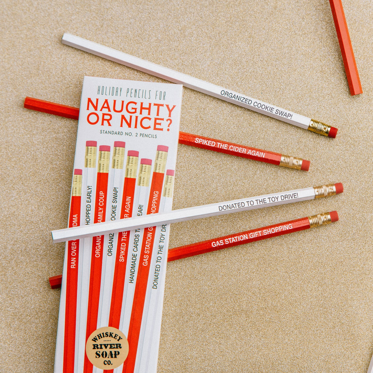 Naughty or Nice Pencils | Holiday Pencils | Christmas Gift