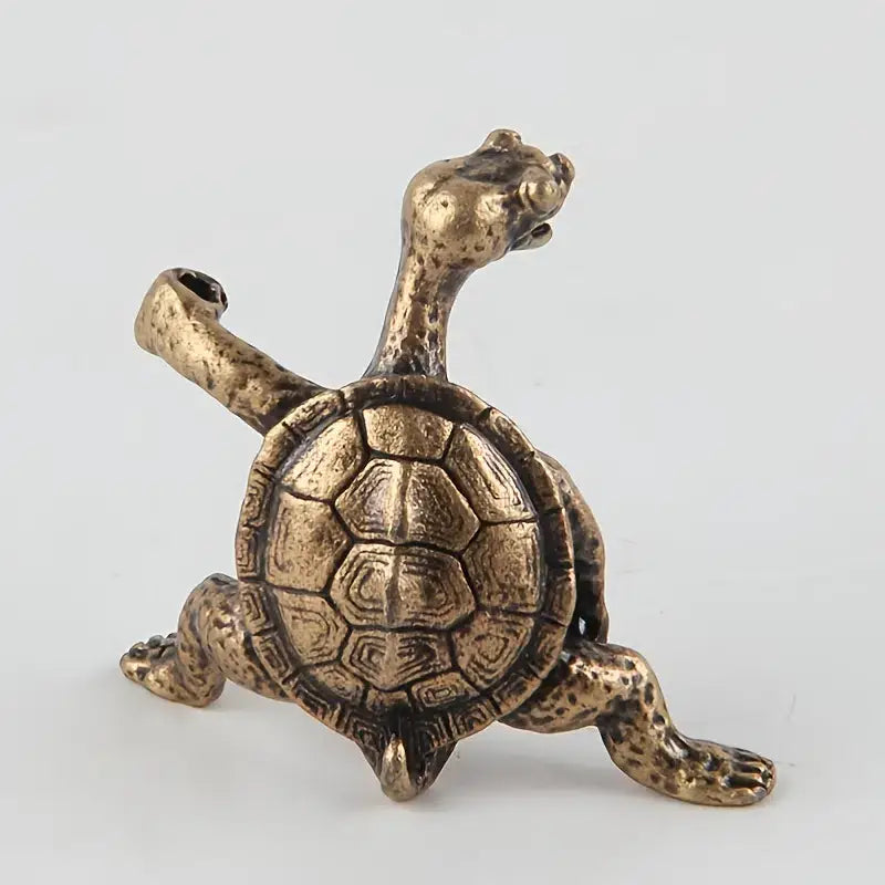 Kung Fu Turtle Incense Holder Bronze/Copper Unique Piece