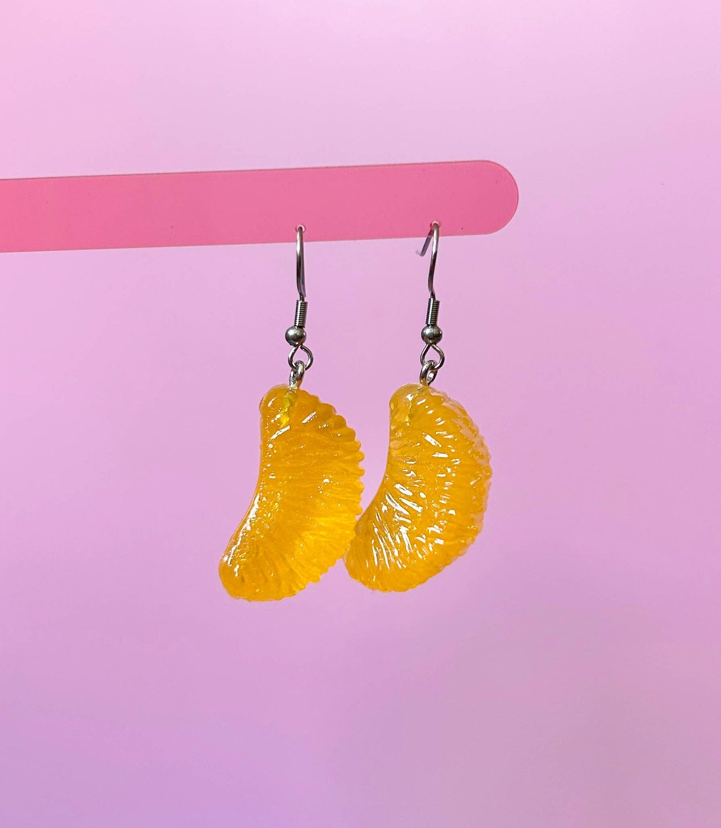 Manderin Orange Earrings Food Earrings Fruit Earrings
