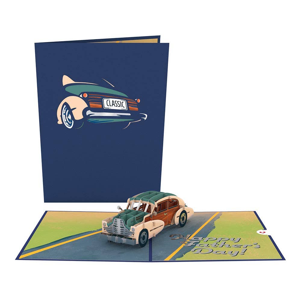 Father’s Day Classic Car 5''x7'' Card, Pop-Up Cards