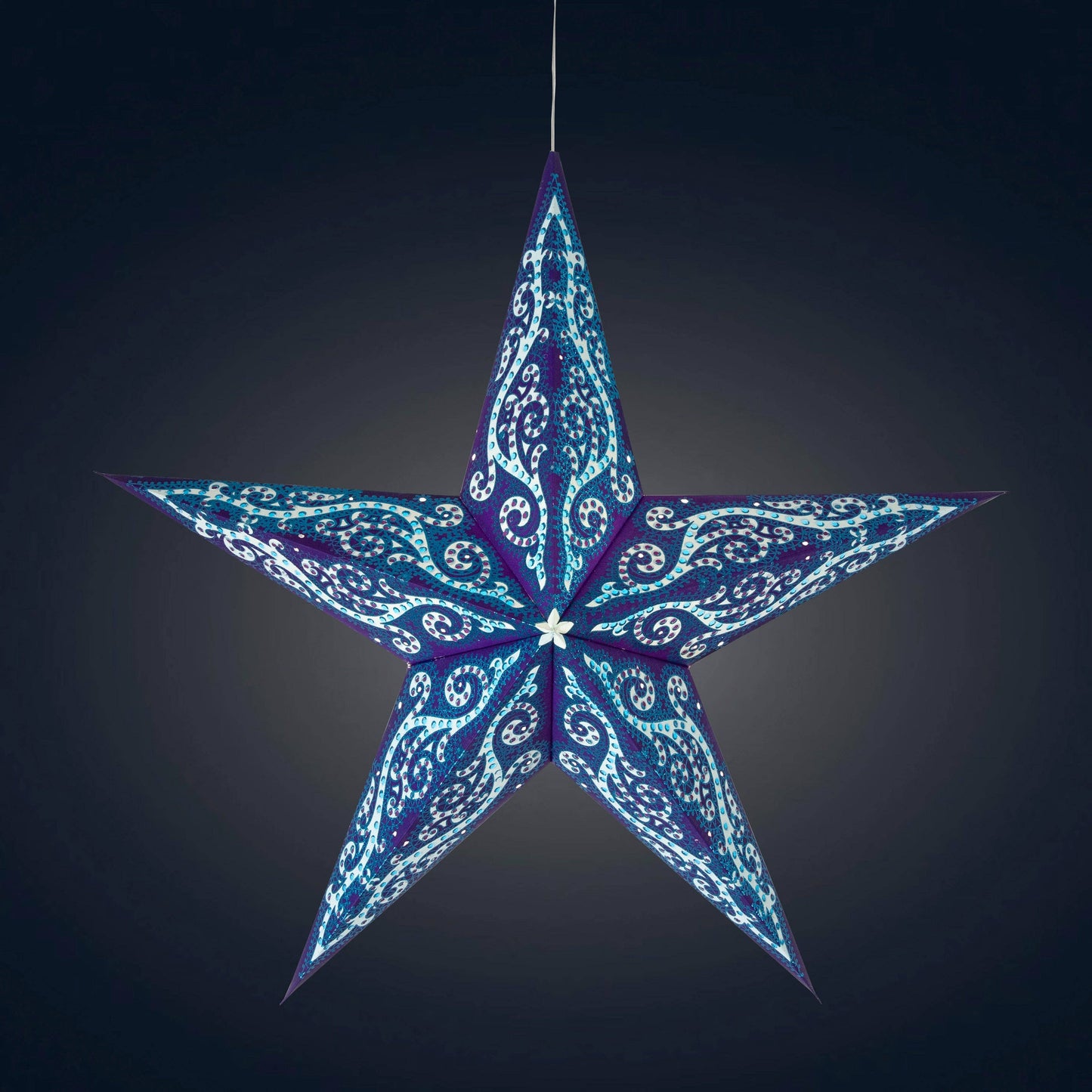 Gaudí 5 Pointer 24" Purple / Sky Blue - Paper Star Light