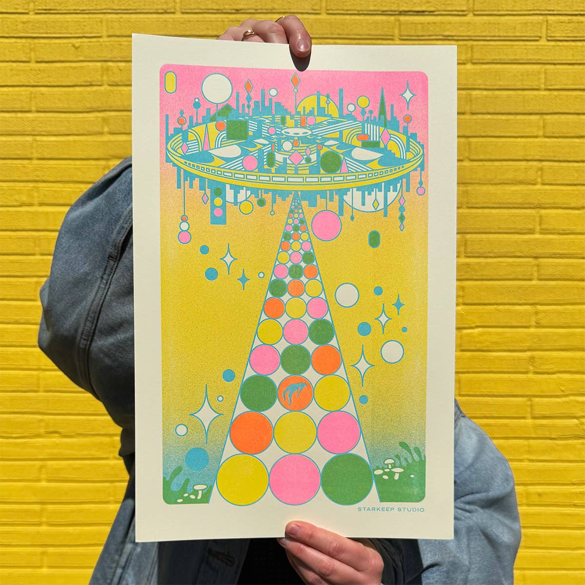 Encounter Risograph Print | 11x17 Riso Print