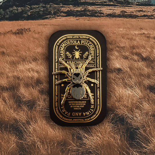 Chaco Golden Knee Tarantula Educational Insect Enamel Pin