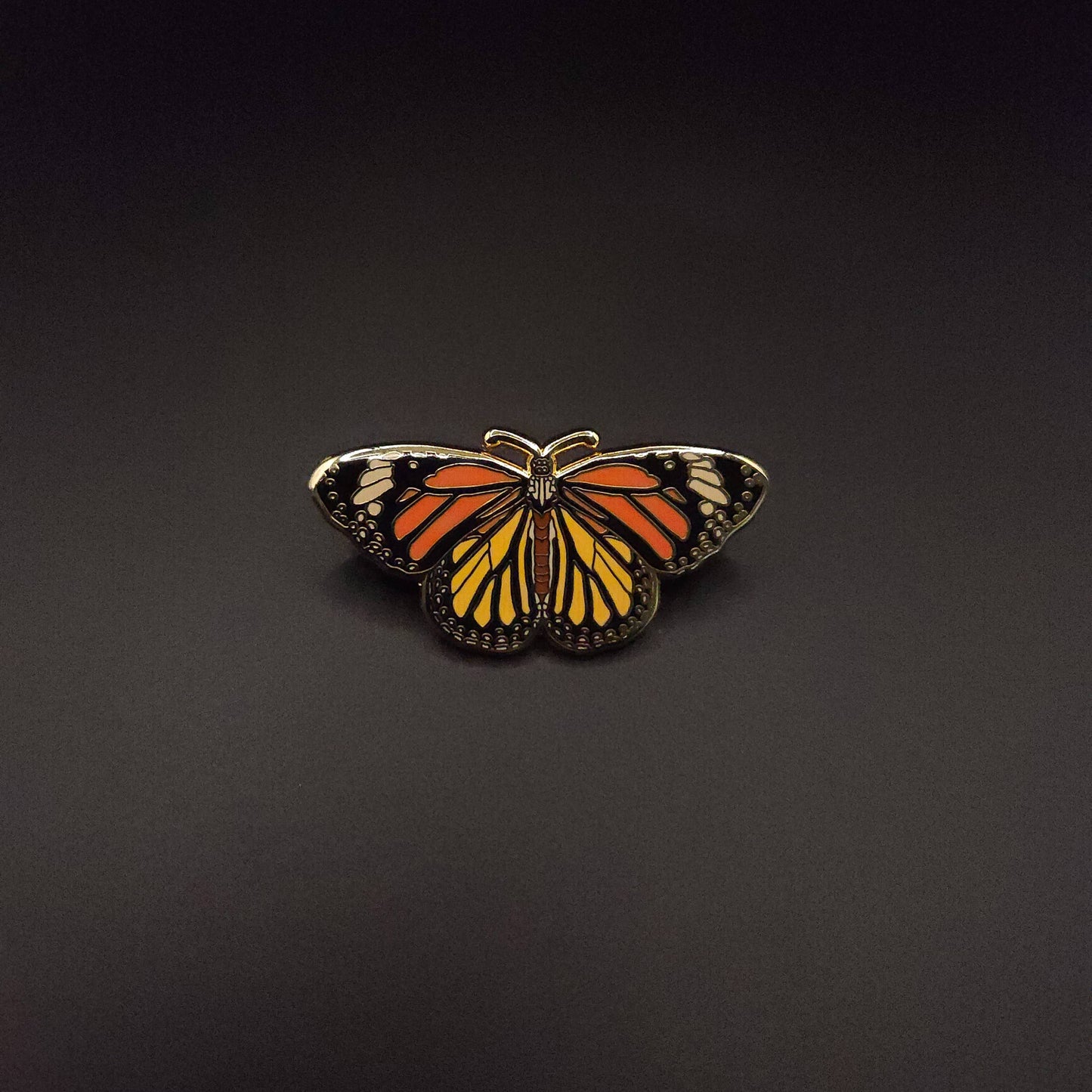 Monarch Butterfly Educational Insect Enamel Pin