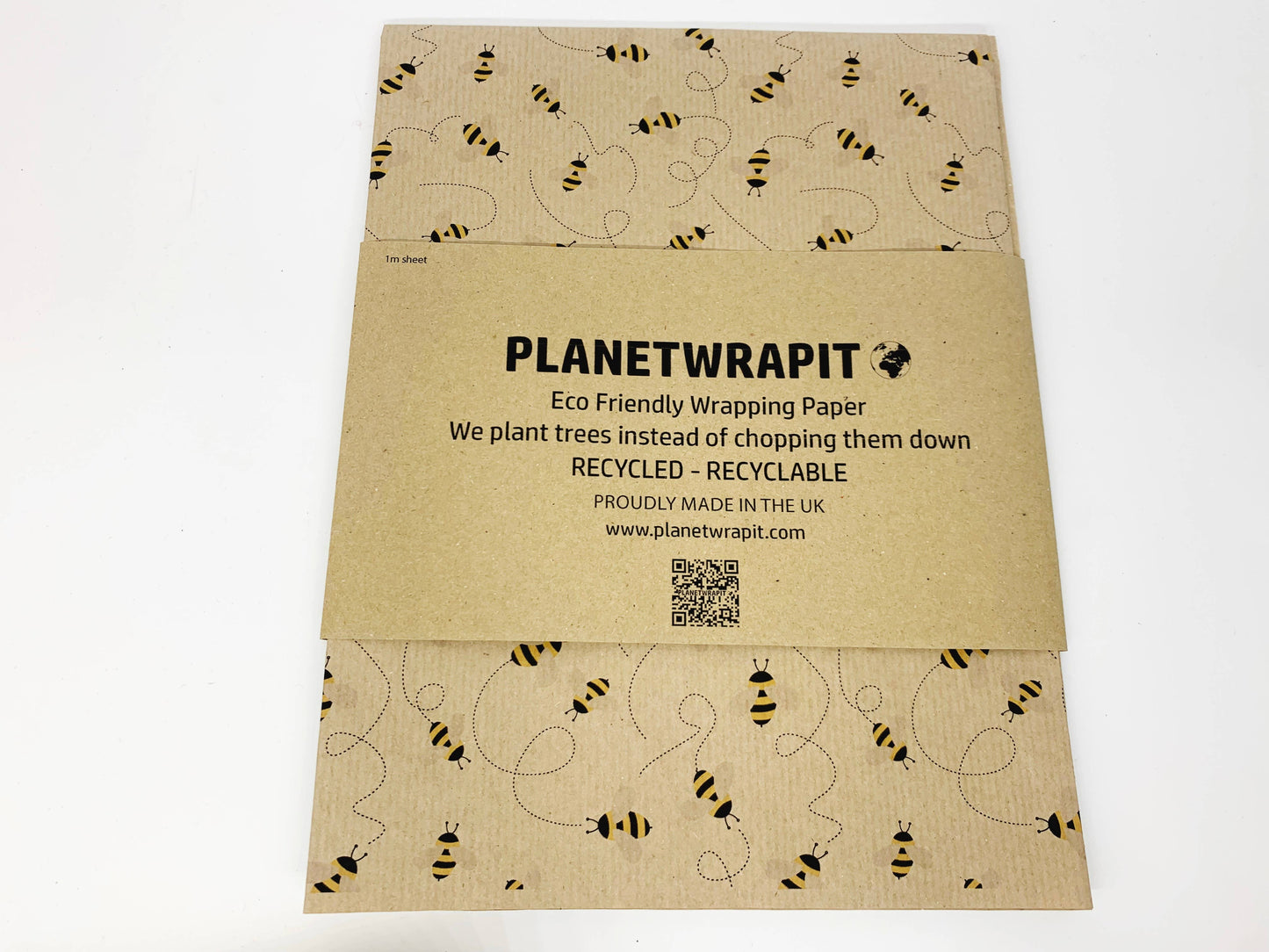 Bee Recycled Kraft Wrapping Paper Gift Wrap