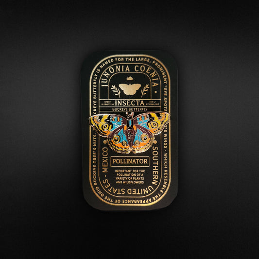 Buckeye Butterfly Educational Insect Enamel Pin