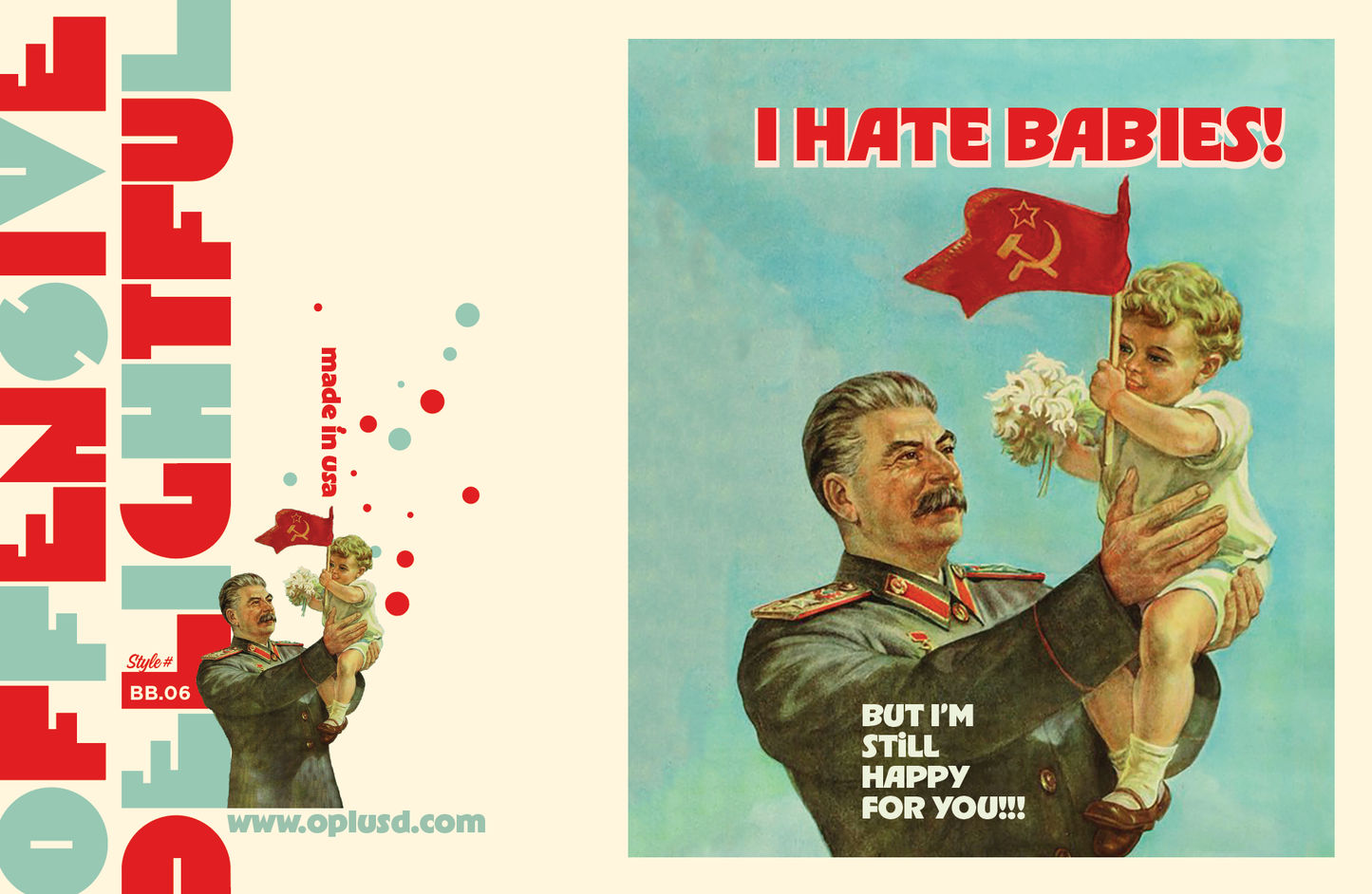 STALIN BABY baby card