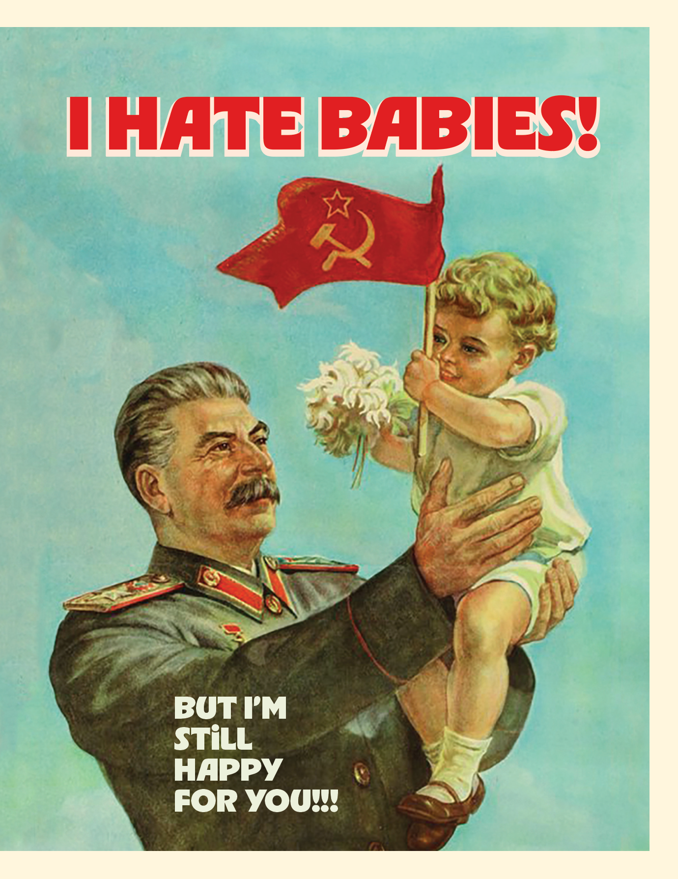 STALIN BABY baby card
