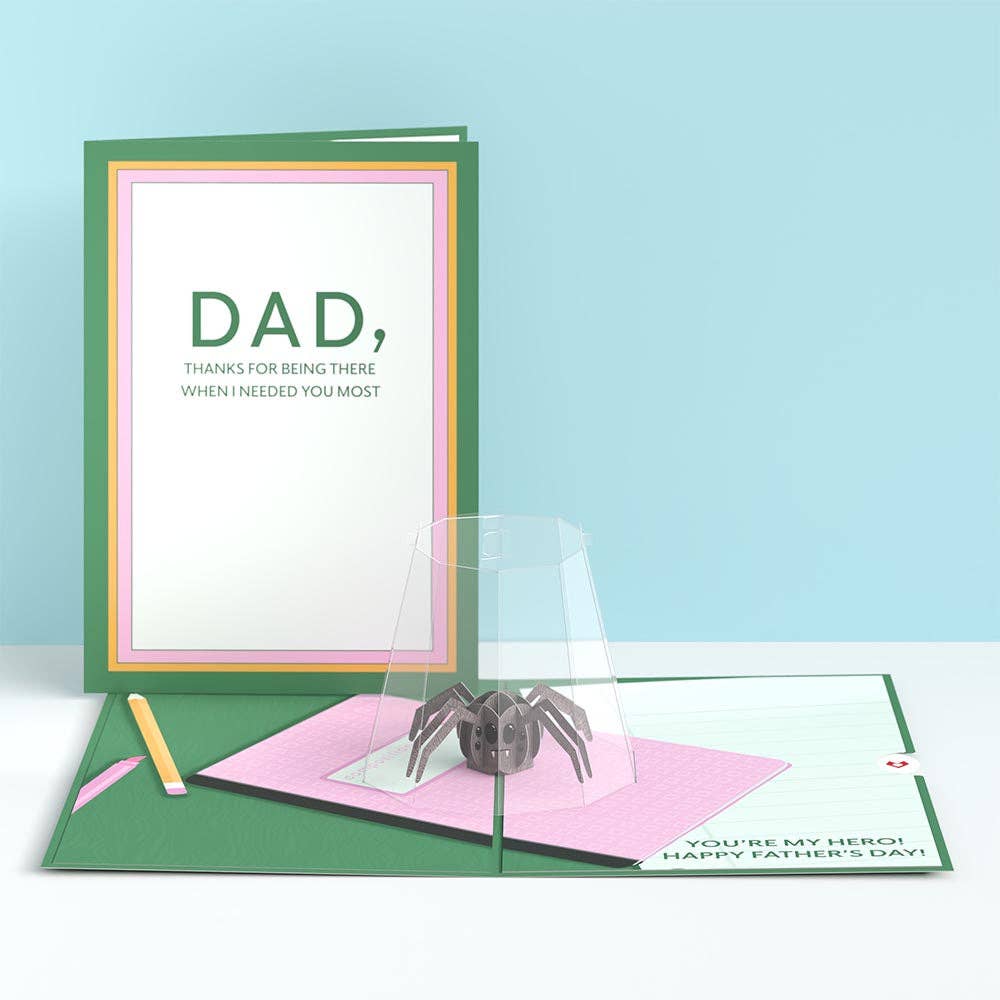 Father's Day Spider Hero 5''x7'' Card, Pop-Up Cards