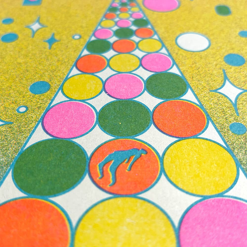 Encounter Risograph Print | 8.5x11 Riso Print