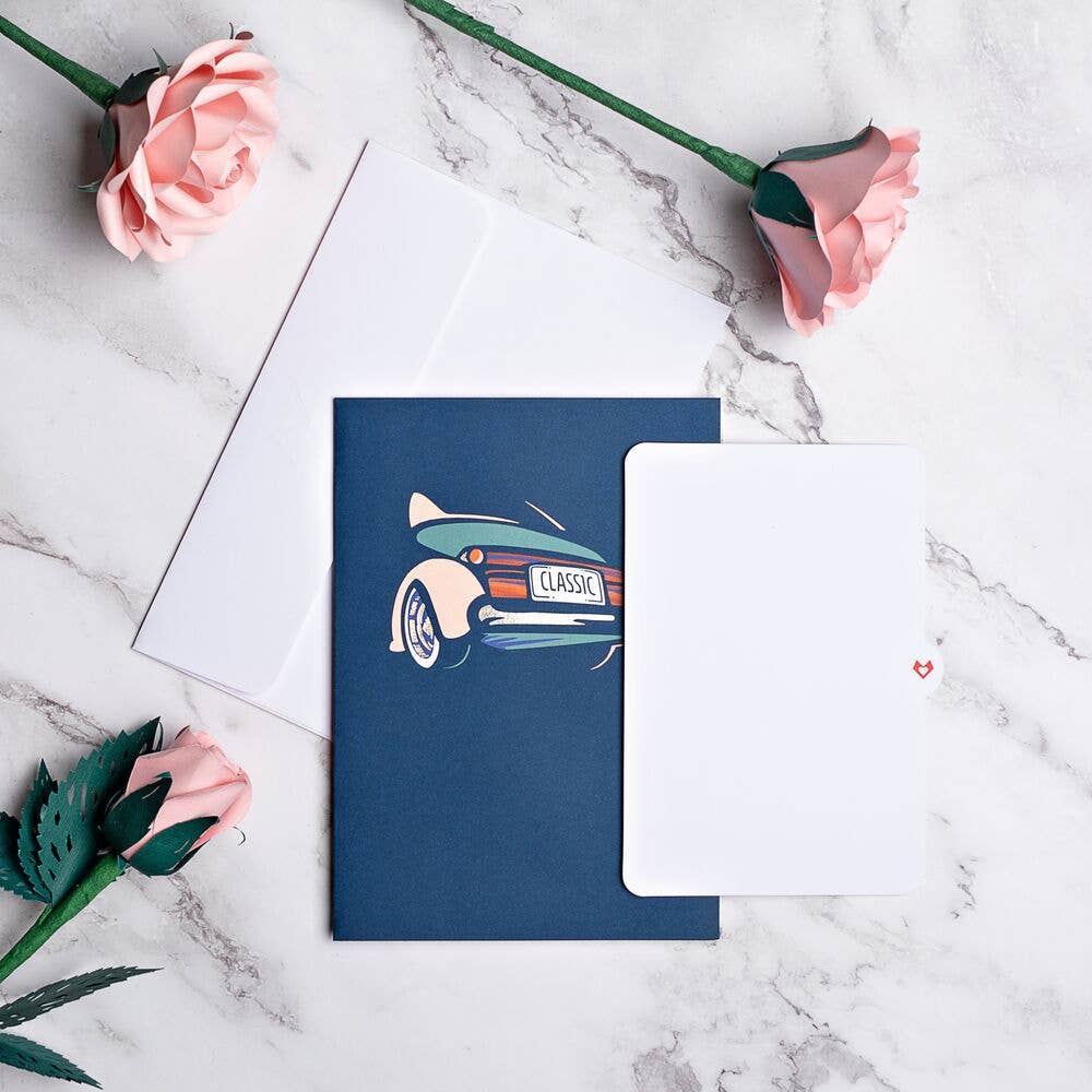 Father’s Day Classic Car 5''x7'' Card, Pop-Up Cards