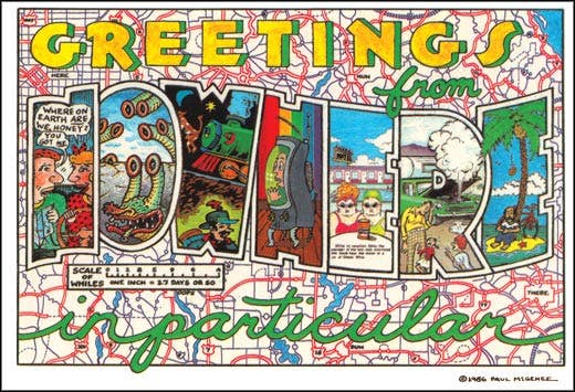 Postcard. Greetings From Nowhere in Particular