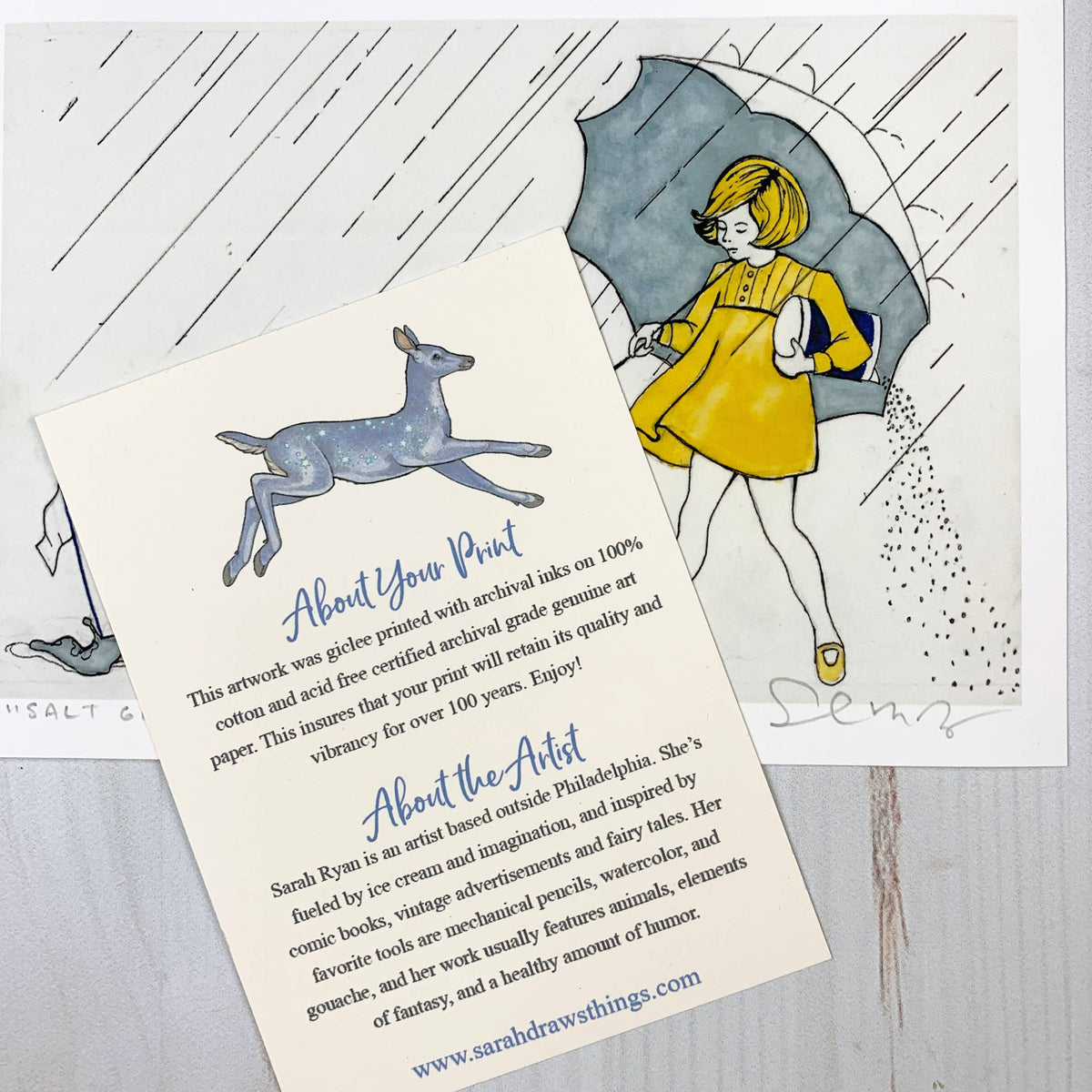 Salt Girl - 5x7 " Archival Print