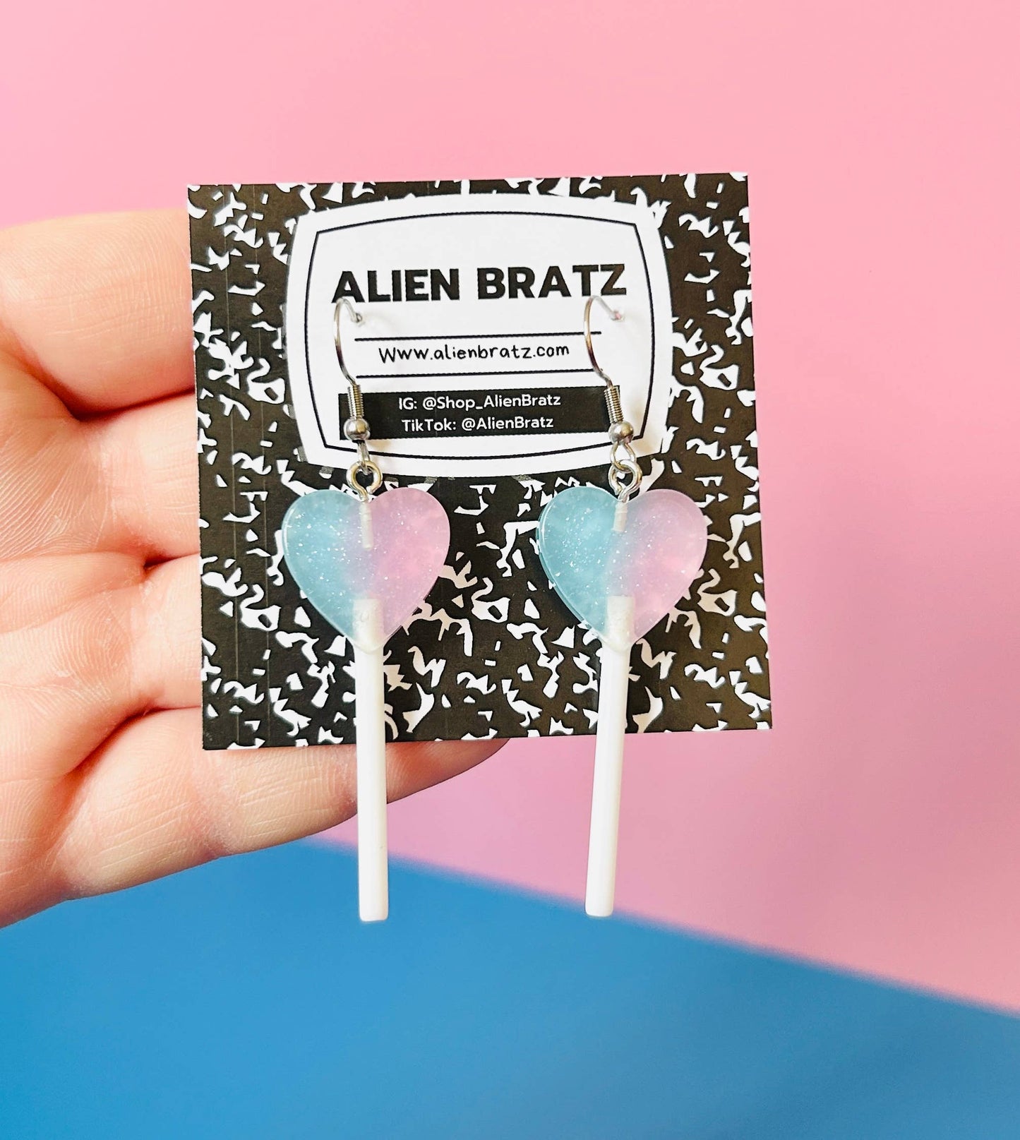 Sparkly Lollipop Earrings Funky Earrings Fun Earrings