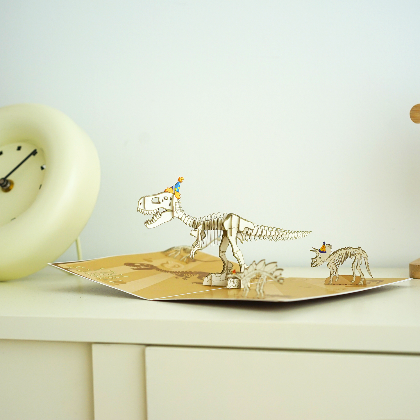 Birthday Fossil Funny 3D Pop-Up Jurassic Dinosaur Card