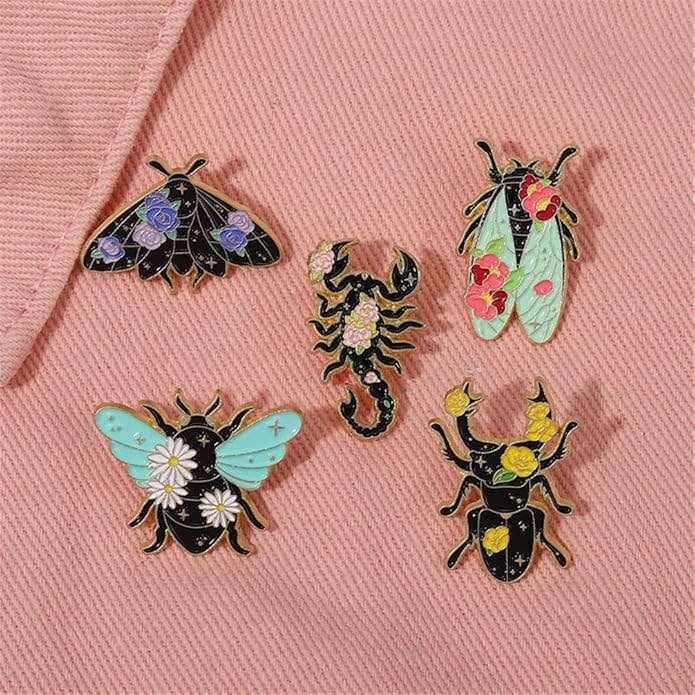 Enamel Pin – Floral Bug