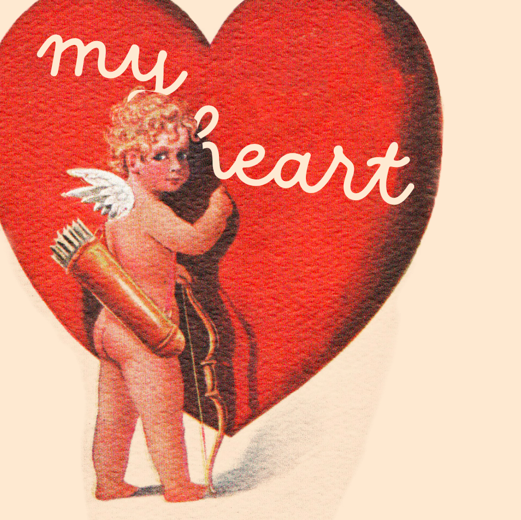 LOVE WITH ALL PARTS valentine's card