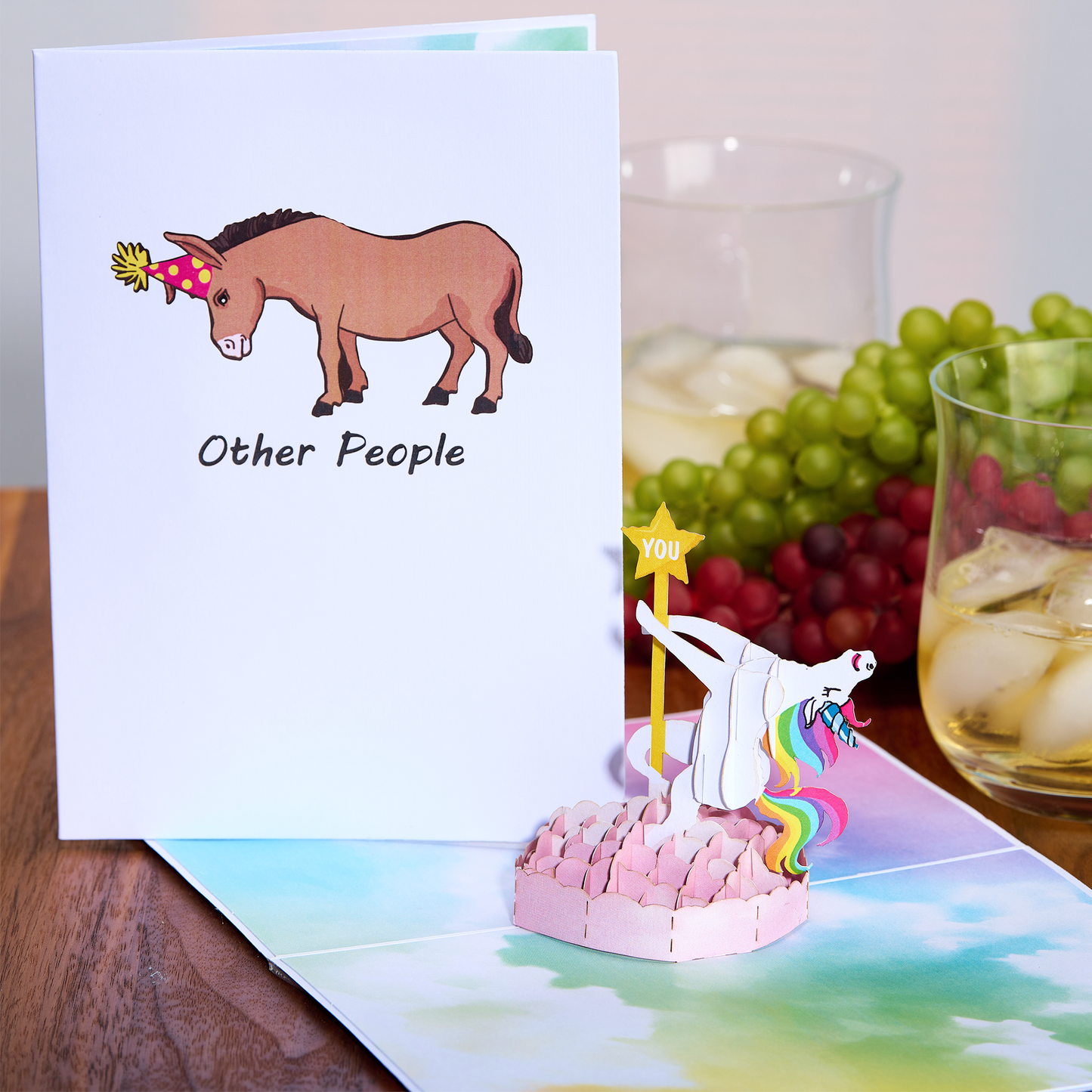 Unicorn Dancer Funny 3D Pop-Up Birthday Greeting Card