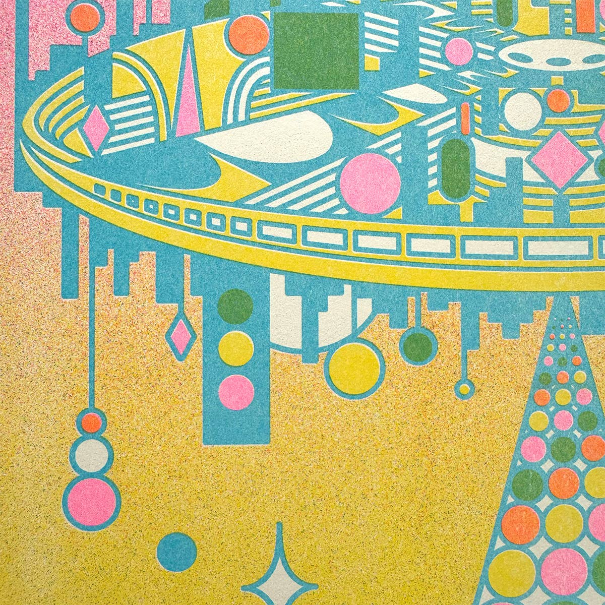 Encounter Risograph Print | 11x17 Riso Print