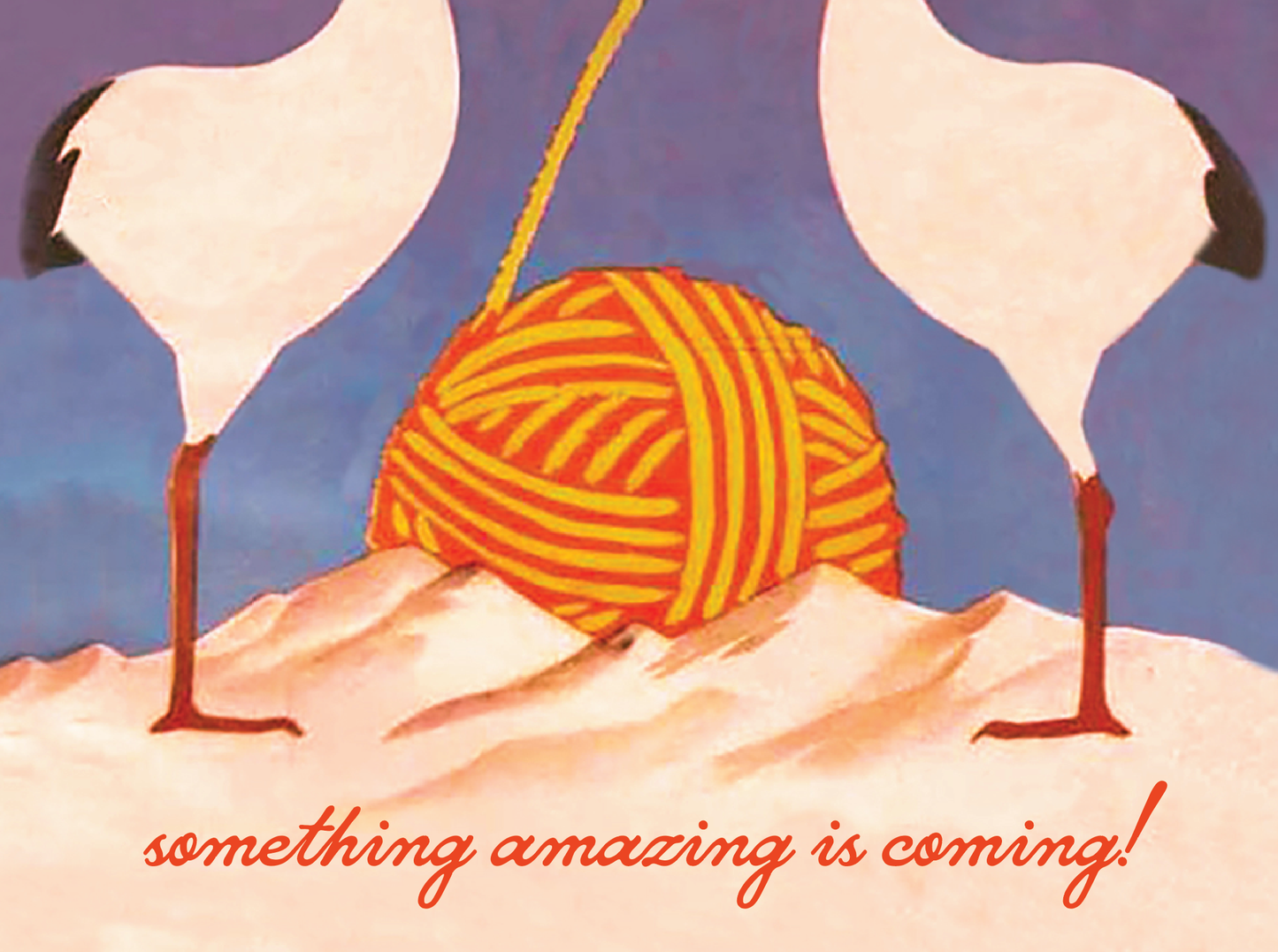 SOMEONE AMAZING COMING baby card