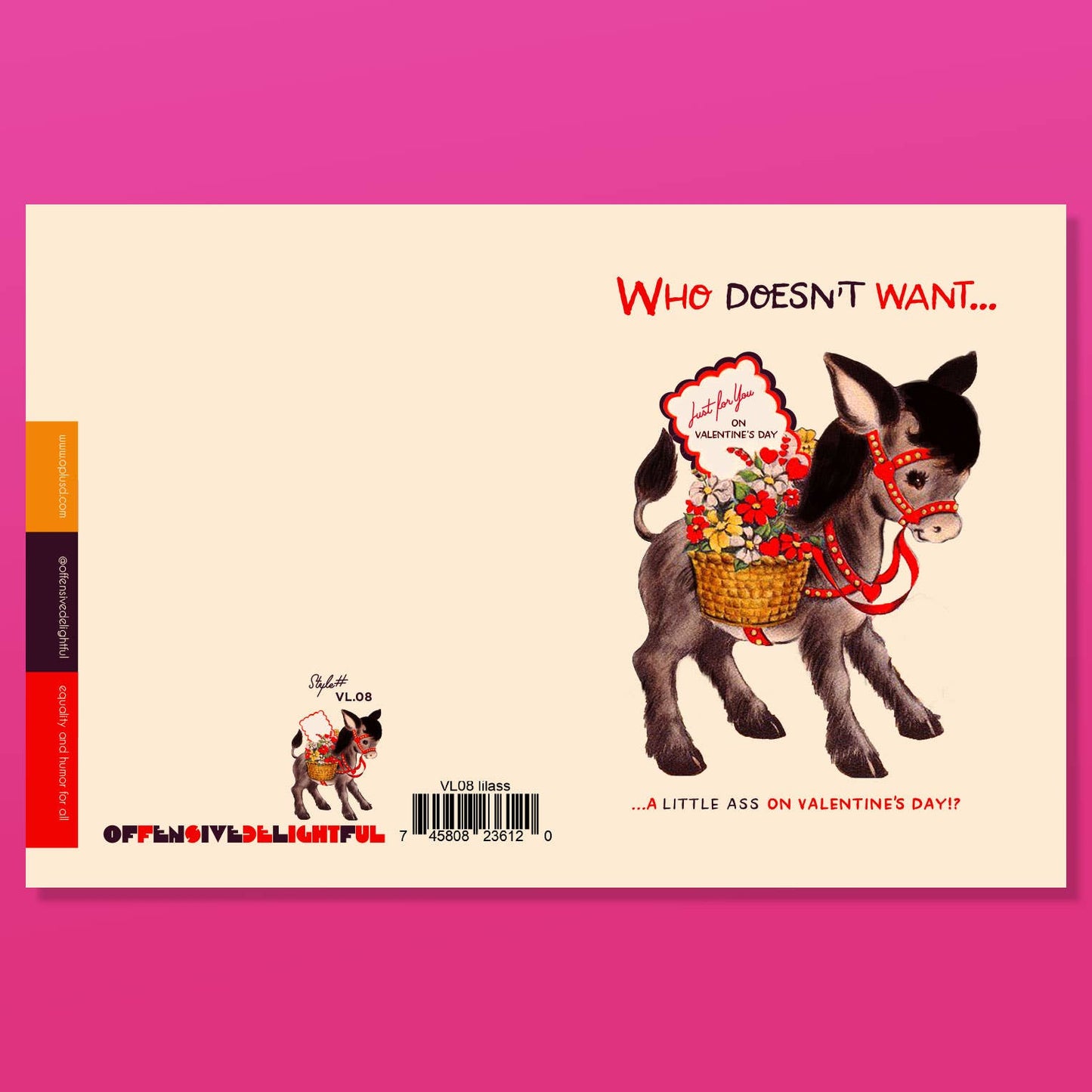 A LITTLE ASS! valentine card