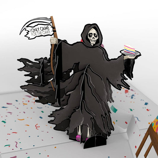 Grim Reaper Dark Humor Birthday 5x7" Card, Birthday Cards