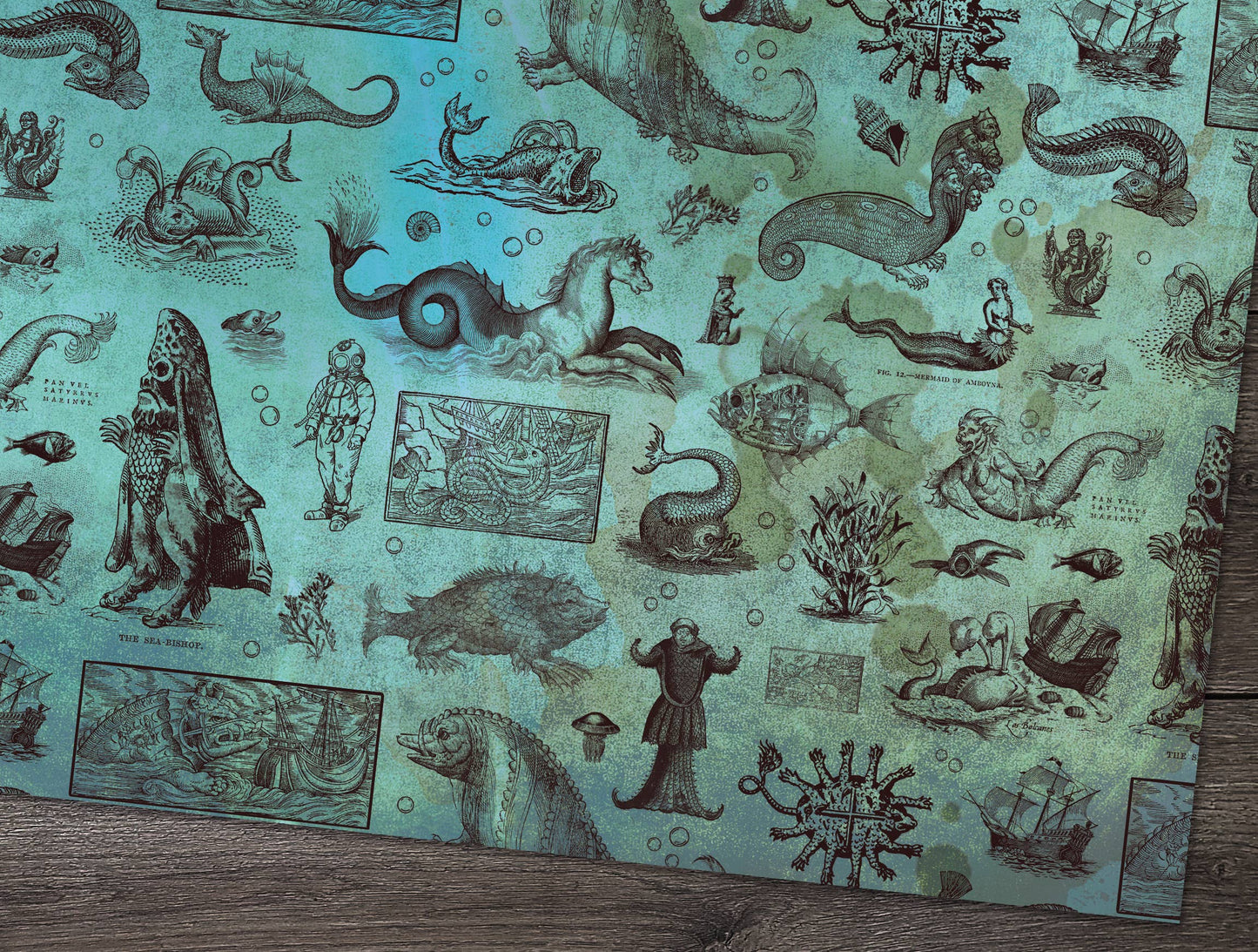 Vintage Wrapping Paper - Flat Pack Gift Wrap Sheets