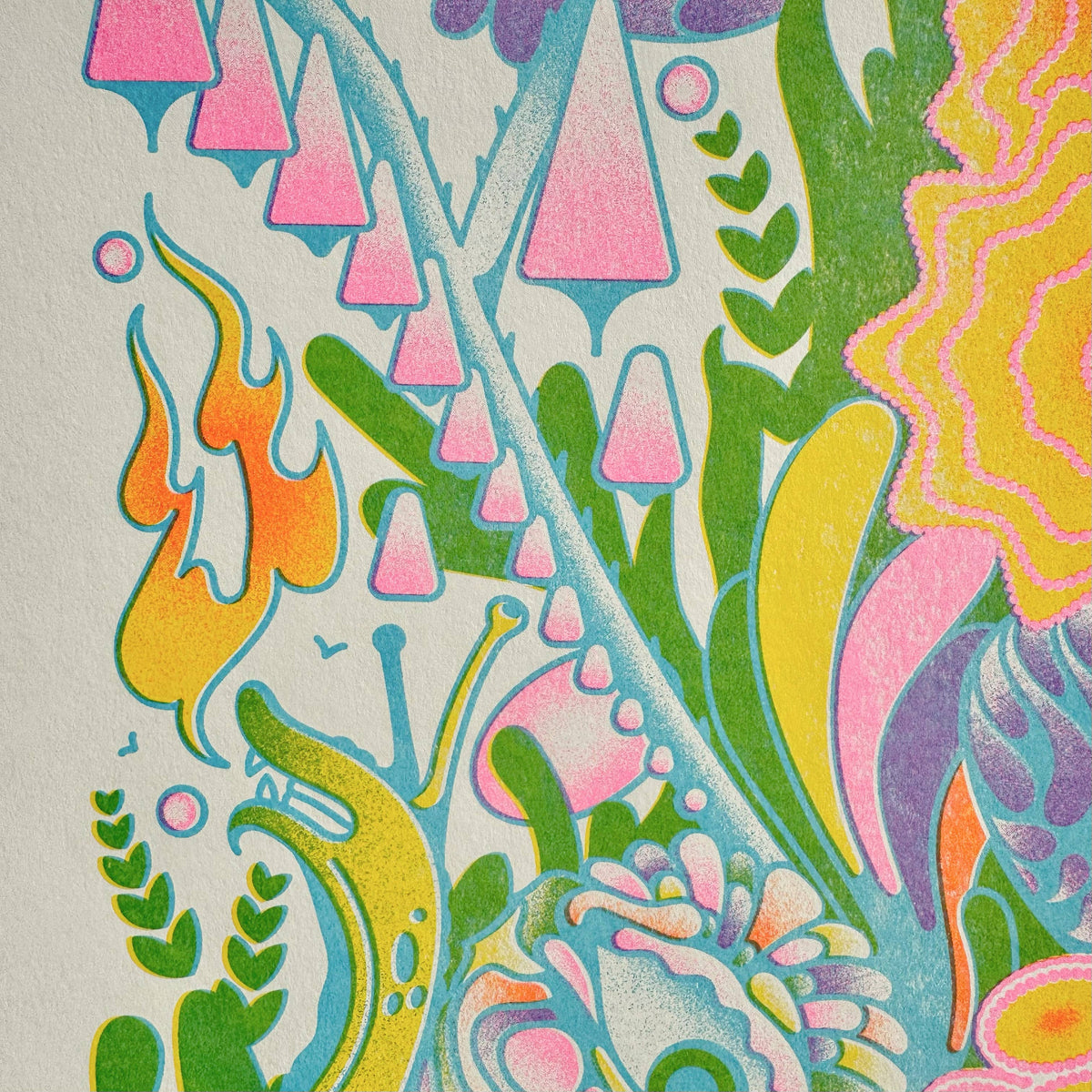 Guardians Risograph Print | 11x17 Riso Print