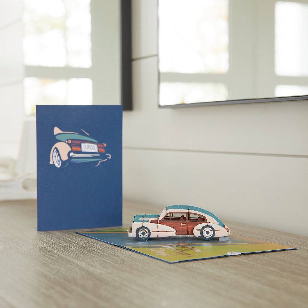 Father’s Day Classic Car 5''x7'' Card, Pop-Up Cards